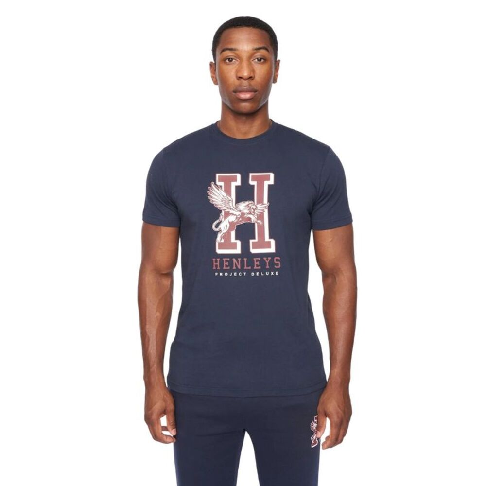 Henleys Mens Belton T-Shirt / Navy